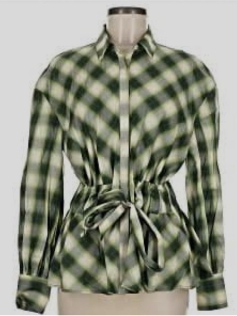 Pearl by Lela Rose plaid top size L